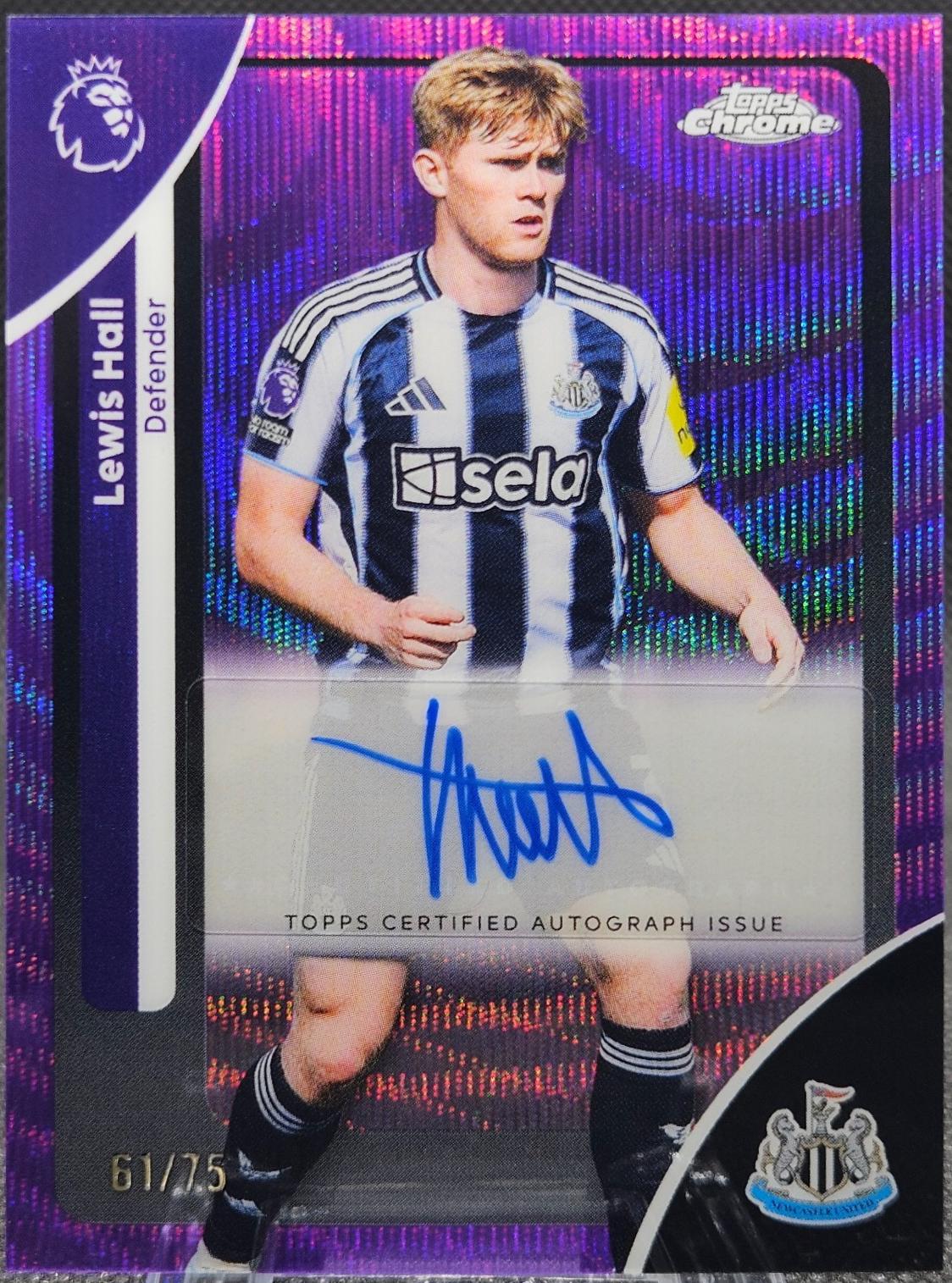 Lewis Hall [Purple Wave Refractor] #CA-LH