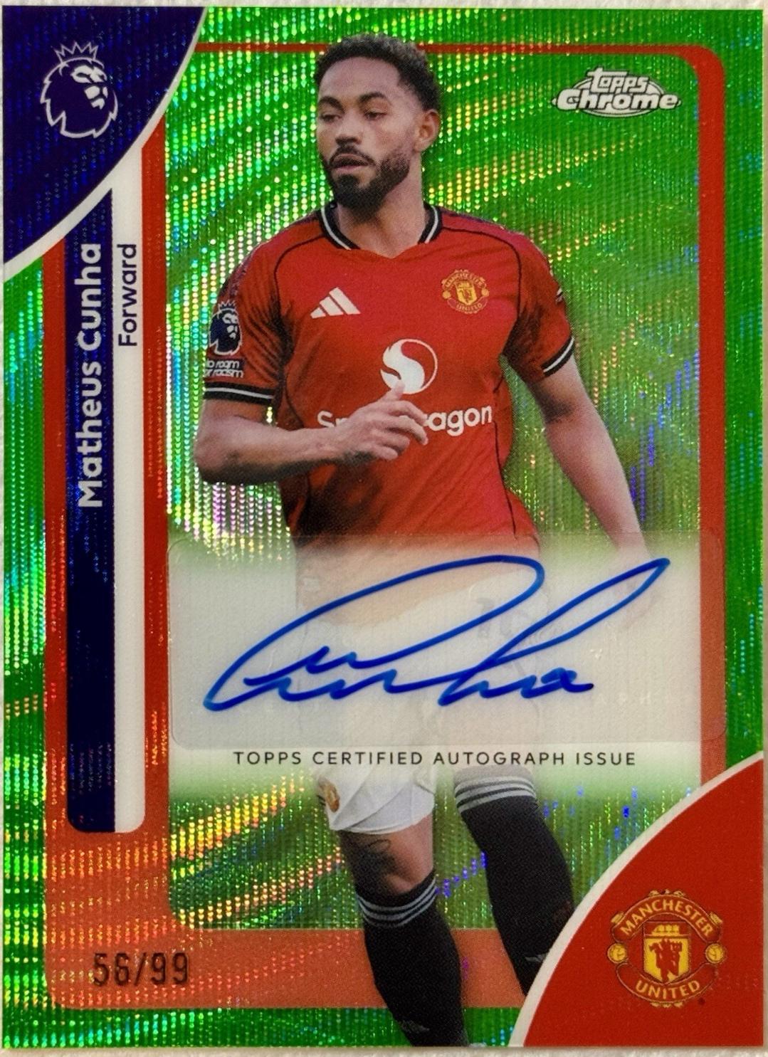 Matheus Cunha [Green Wave Refractor] #CA-MC