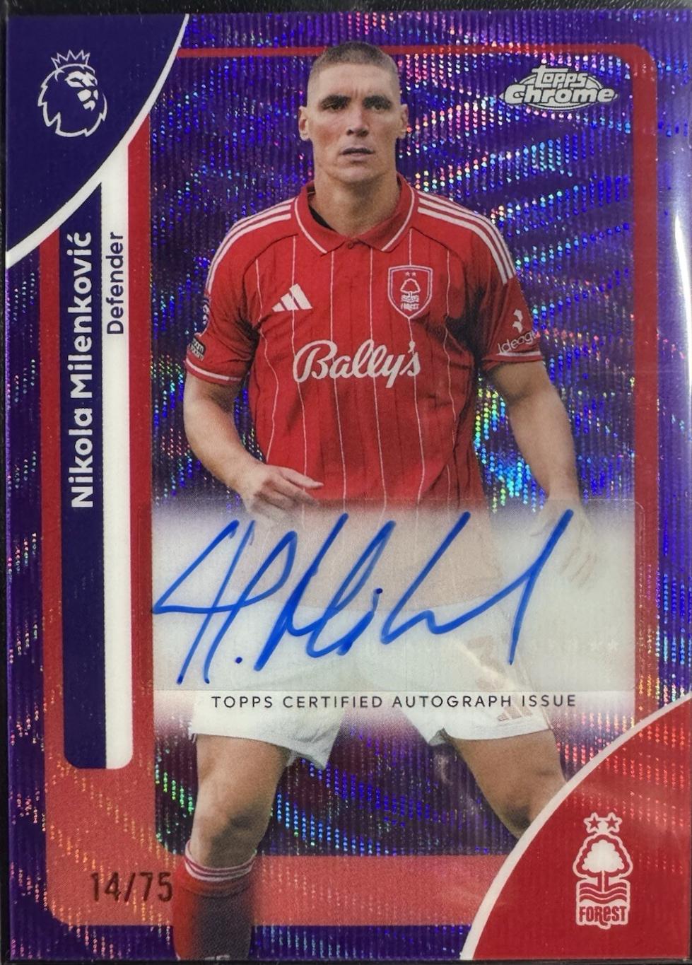 Nikola Milenkovic [Purple Wave Refractor] #CA-NM