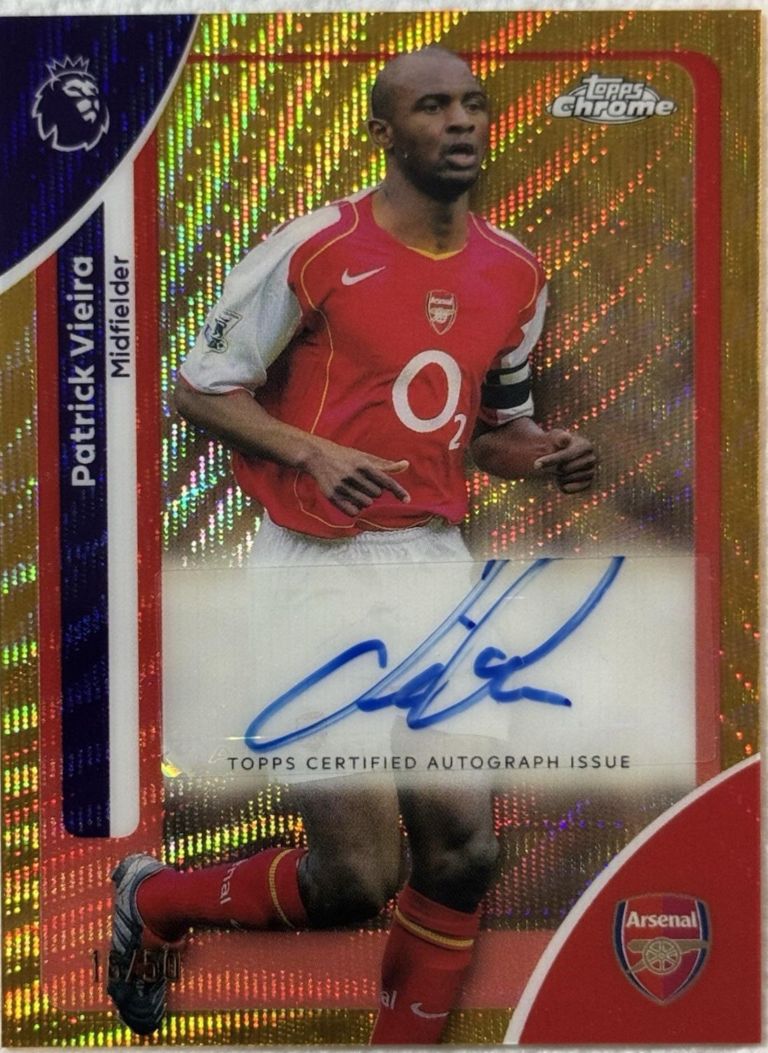 Patrick Vieira [Gold Wave Refractor] #CA-PV