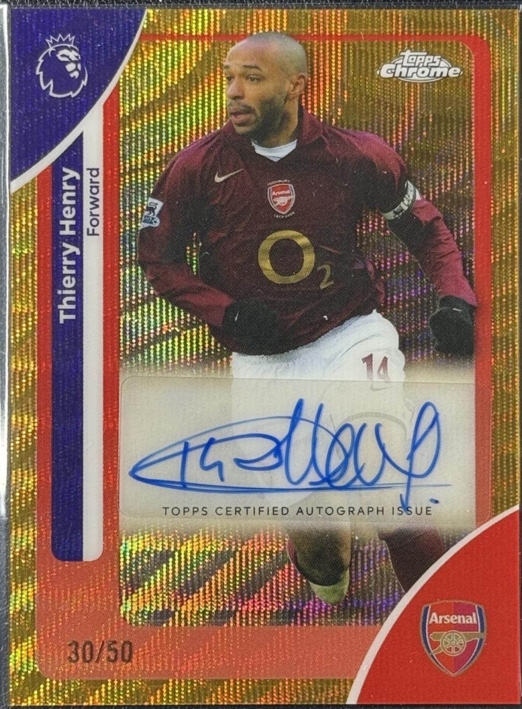Thierry Henry [Gold Wave Refractor] #CA-TH