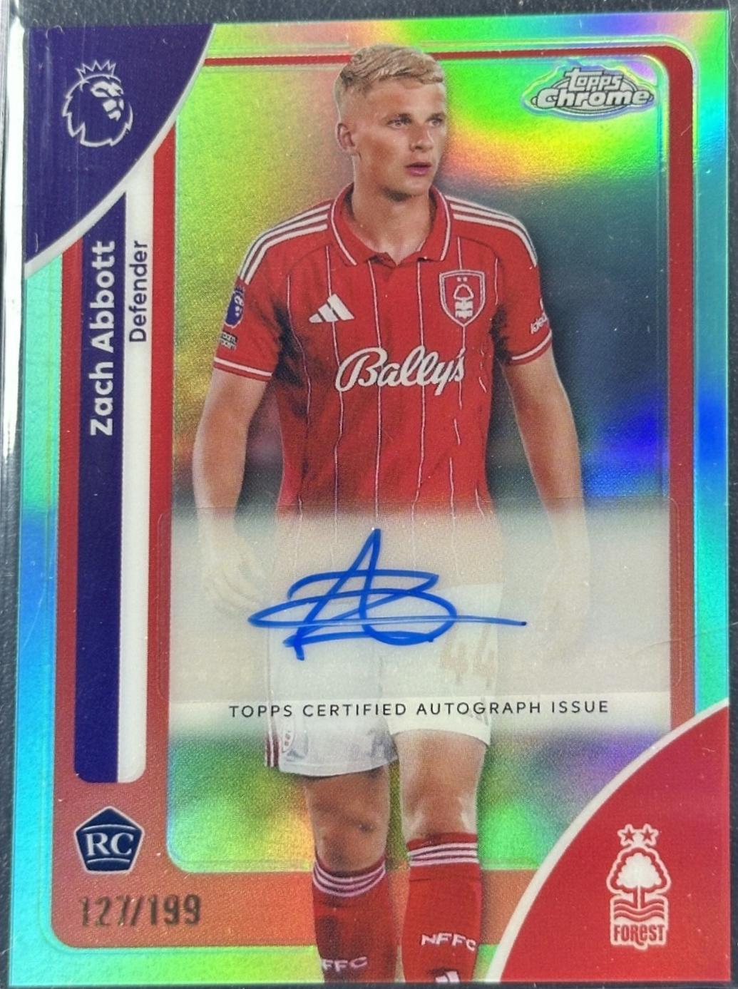 Zach Abbott [Aqua Refractor] #CA-AB