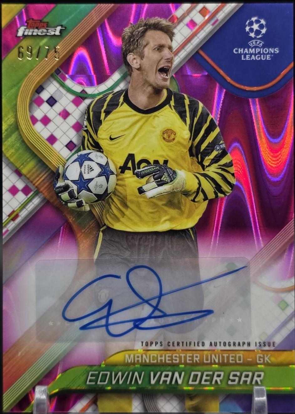 Edwin van der Sar [Magenta Wave Refractor] #BA-EV