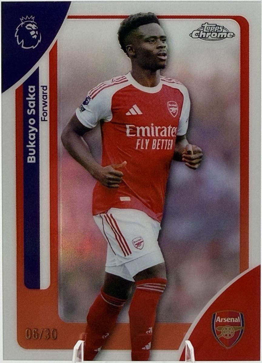 Bukayo Saka [White Refractor] #13