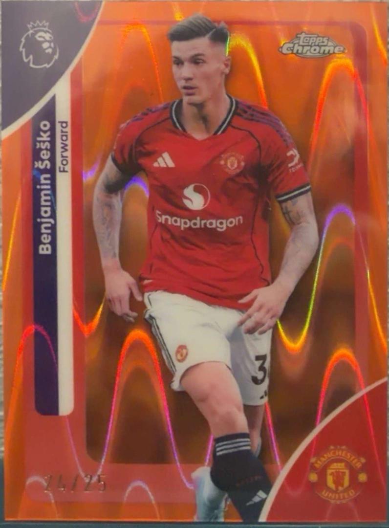 Benjamin Sesko [Orange Wave Refractor] #137