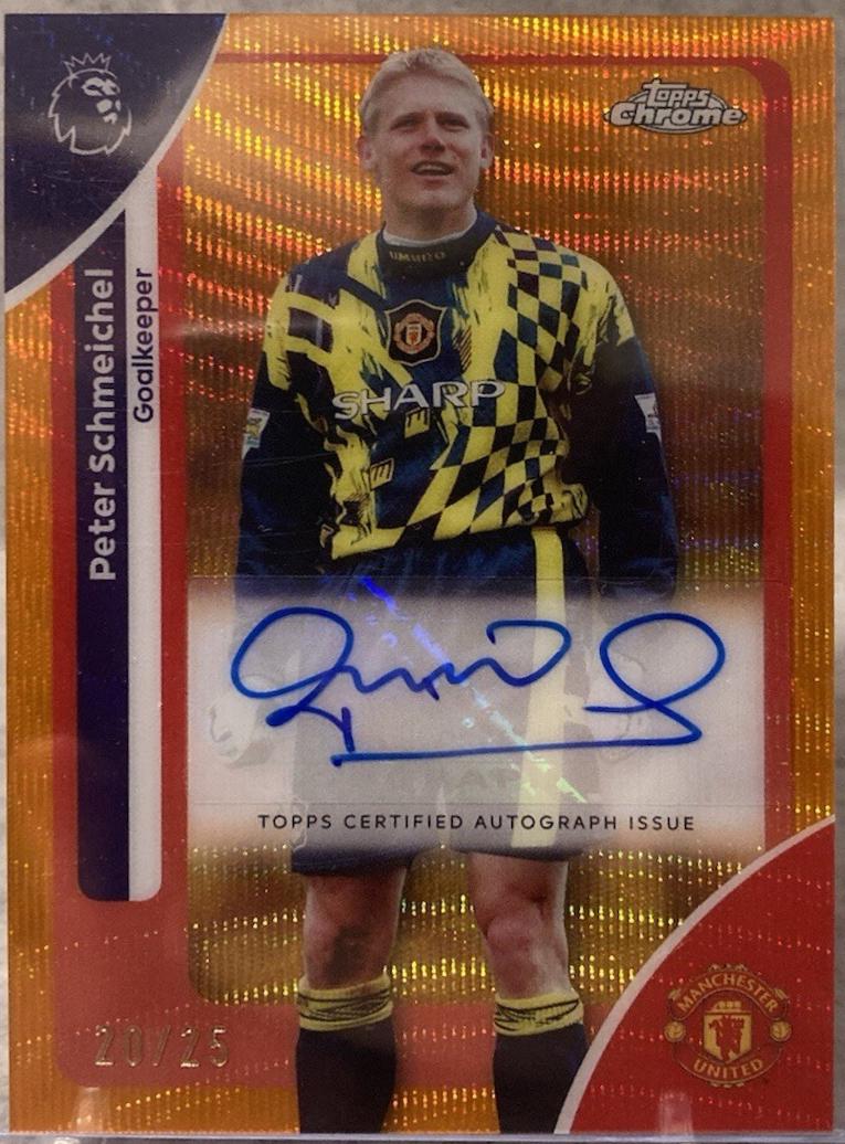 Peter Schmeichel [Orange Wave Refractor] #CA-SH