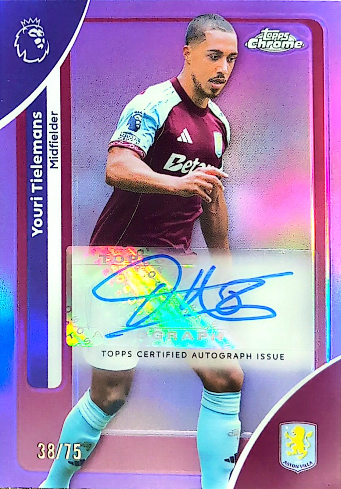 Youri Tielemans [Purple Refractor] #CA-YT