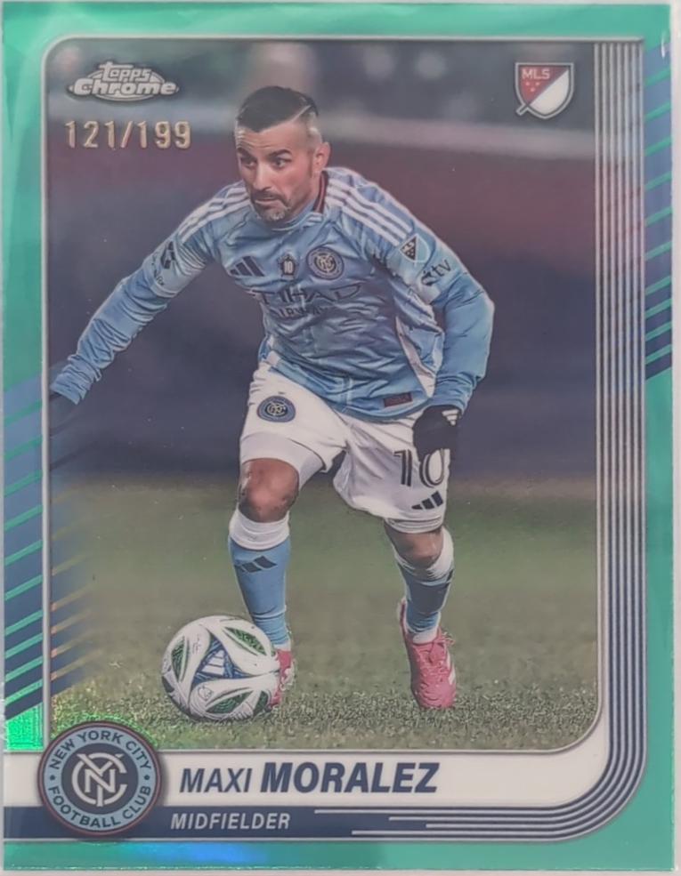Maxi Moralez [Aqua Refractor] #112