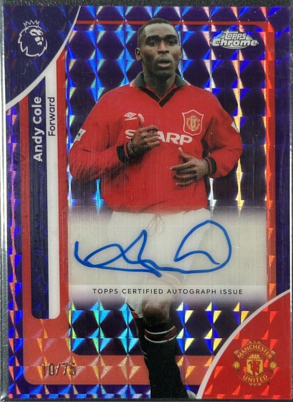 Andy Cole [Purple Refractor] #CA-AC