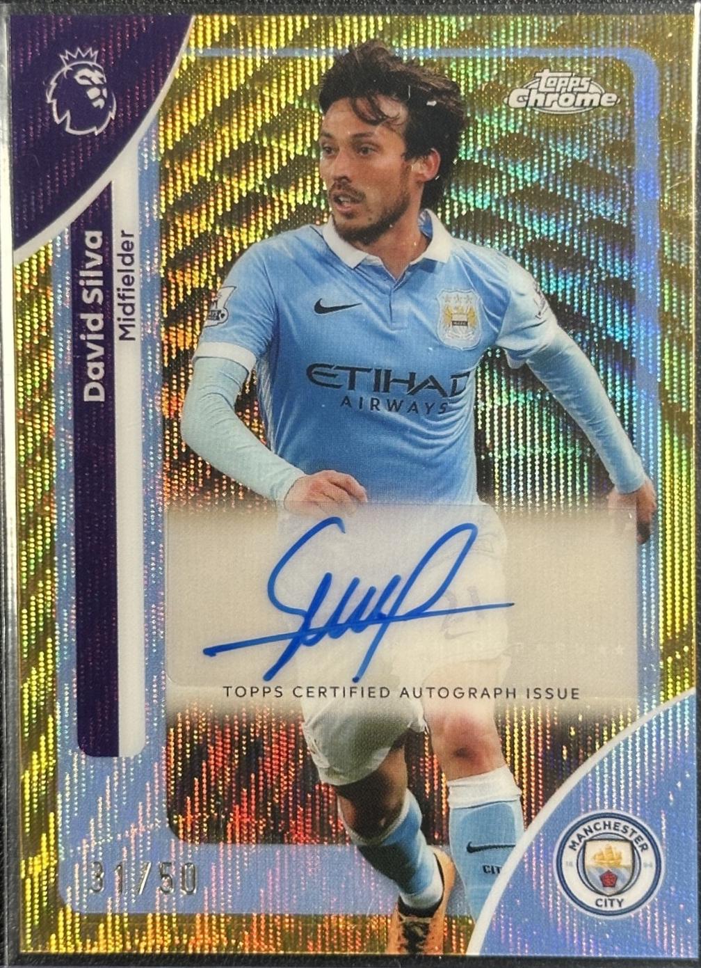 David Silva [Gold Wave Refractor] #CA-DS