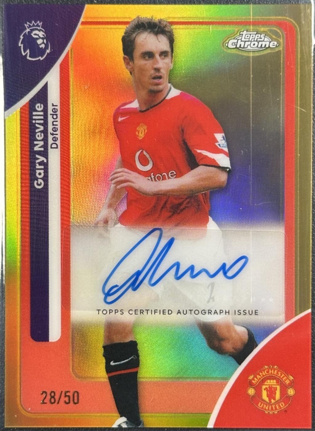 Gary Neville [Gold Refractor] #CA-NV