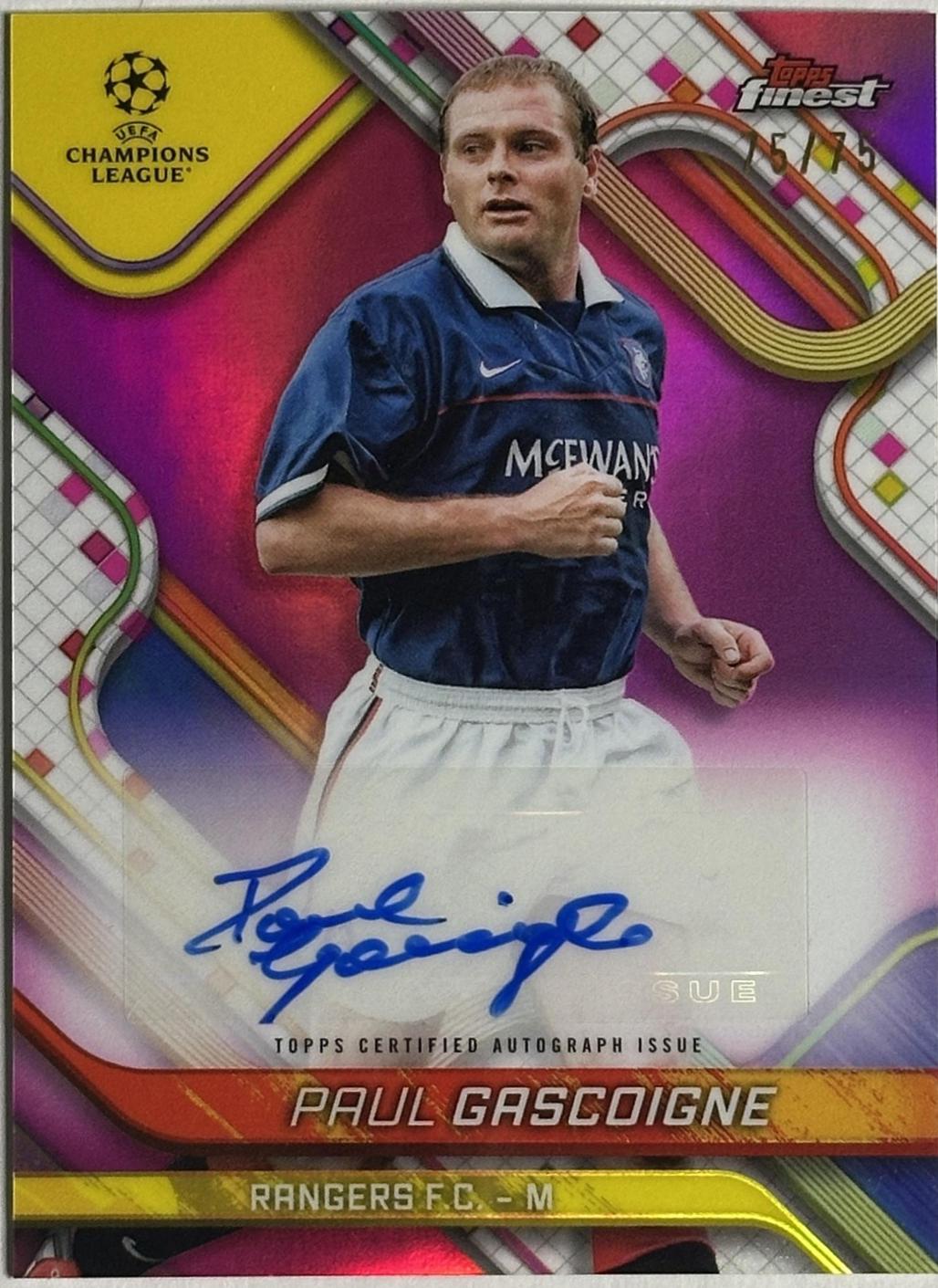 Paul Gascoigne [Magenta Refractor] #BA-PG