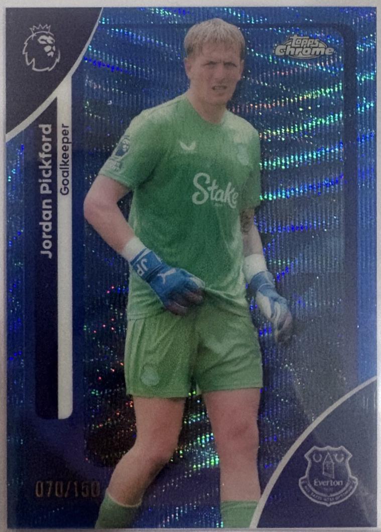Jordan Pickford [Blue Wave Refractor] #84