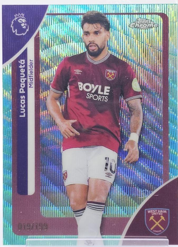 Lucas Paqueta [Aqua Wave Refractor] #187