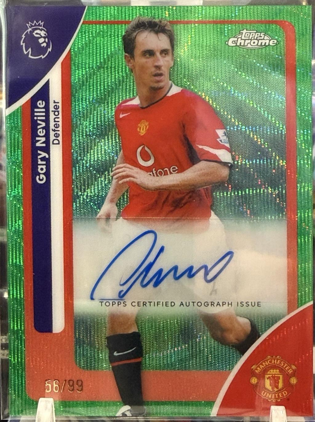 Gary Neville [Green Wave Refractor] #CA-NV