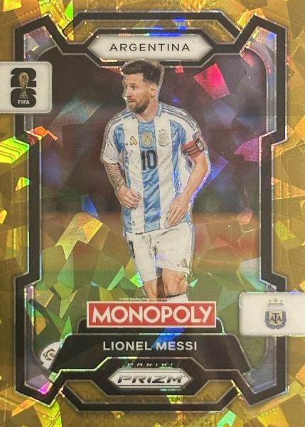 Lionel Messi [Gold Cracked Ice] #1