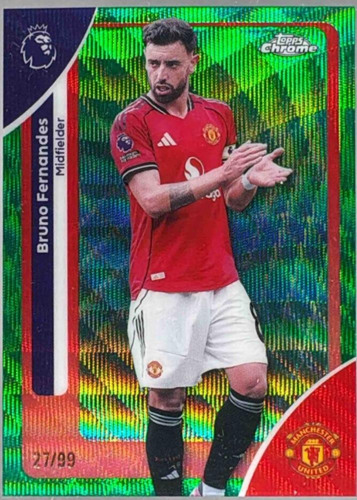 Bruno Fernandes [Green Wave Refractor] #135