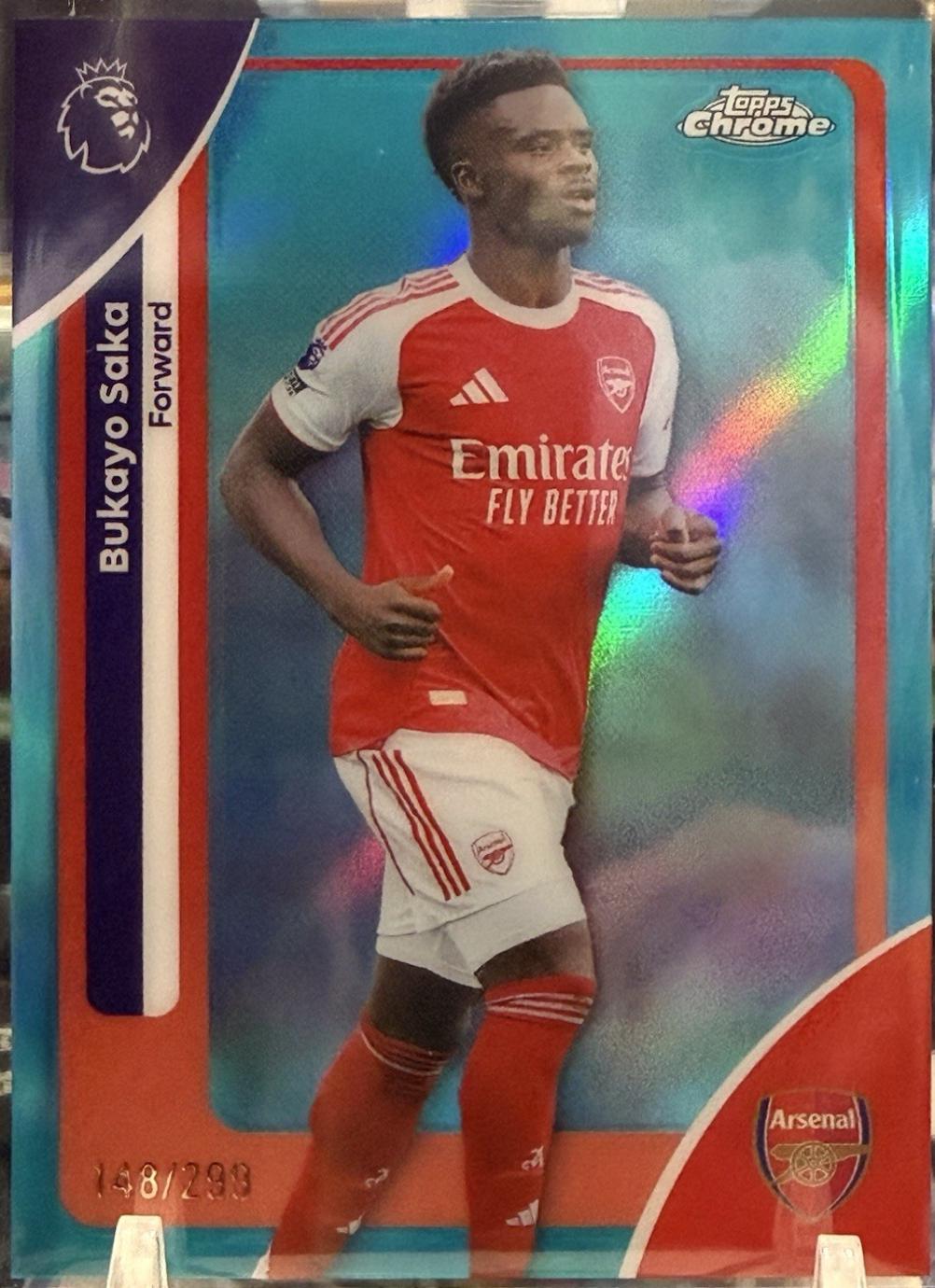 Bukayo Saka [Teal Refractor] #13