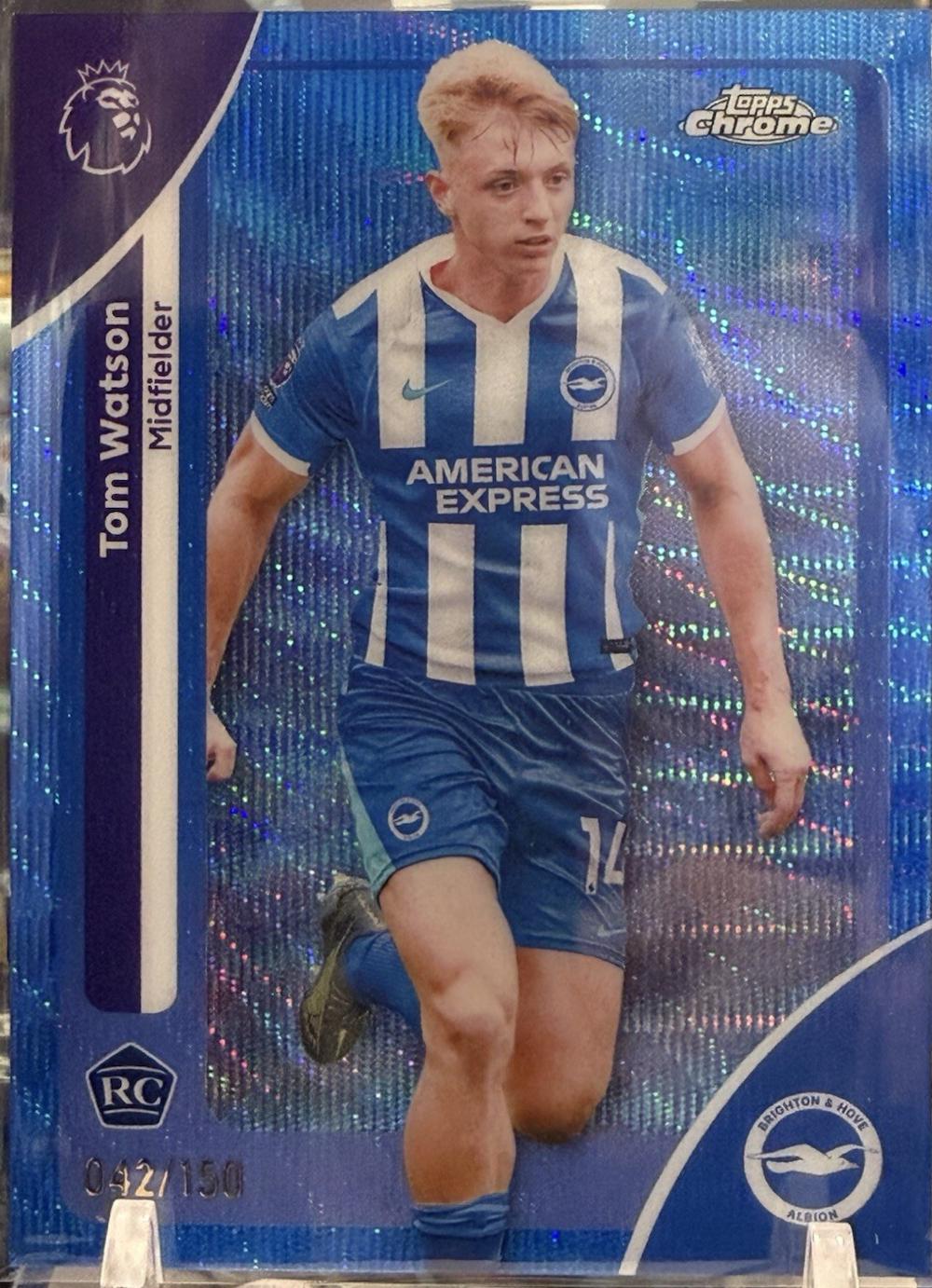Tom Watson [Blue Wave Refractor] #44