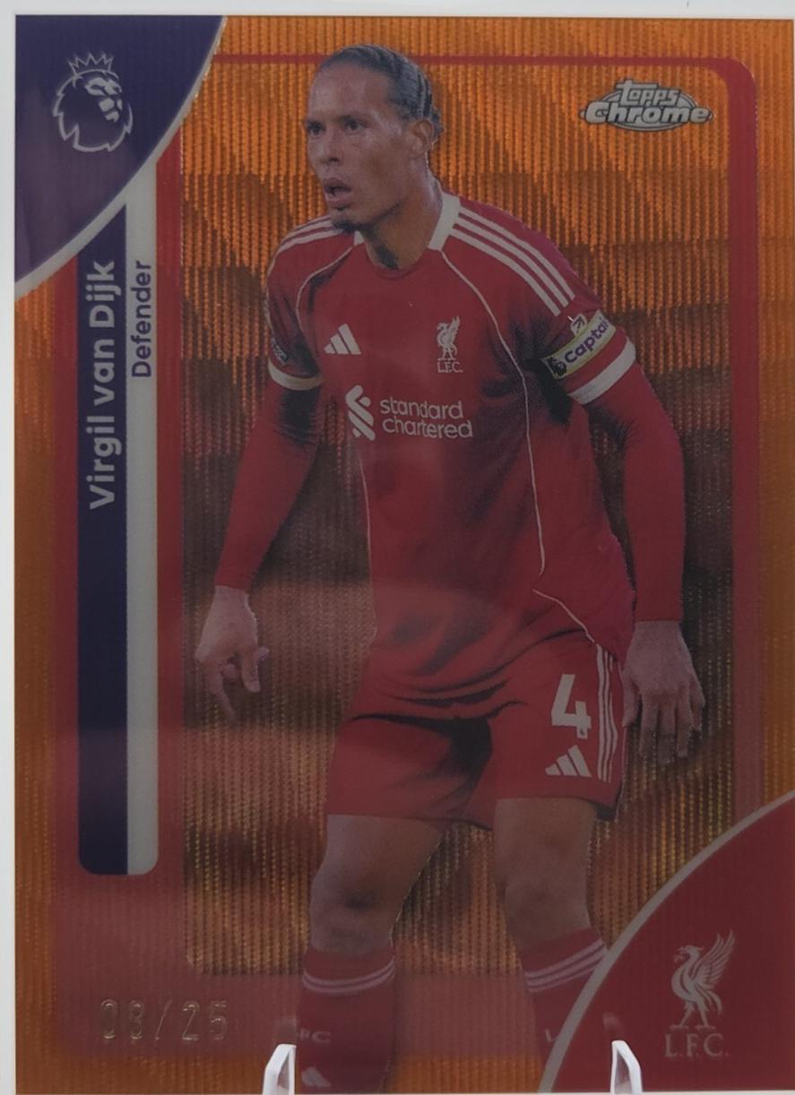 Virgil van Dijk [Orange Wave Refractor] #116