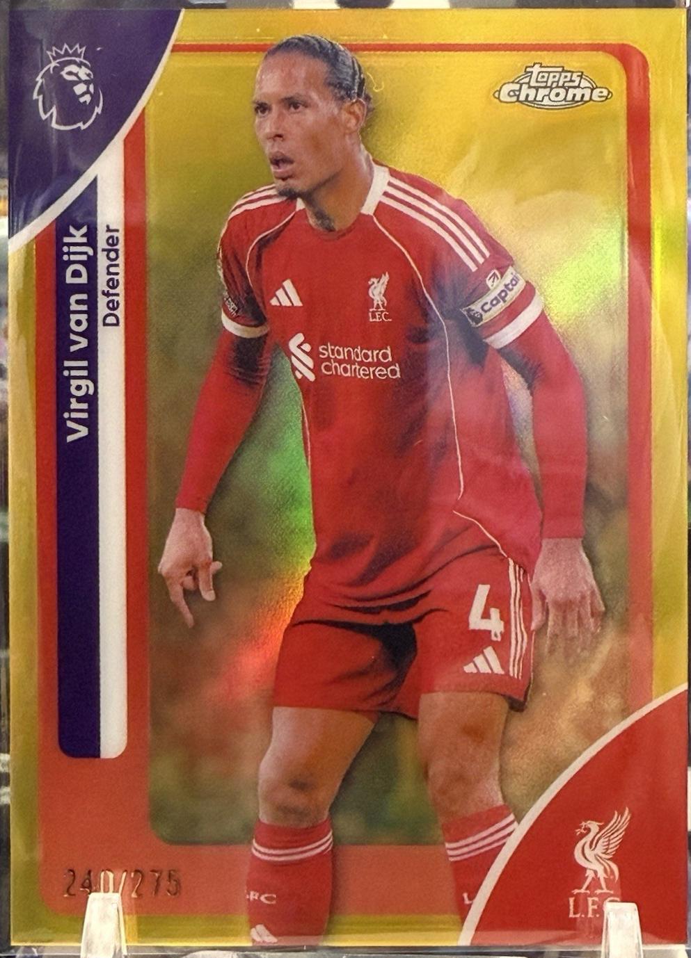 Virgil van Dijk [Yellow Refractor] #116