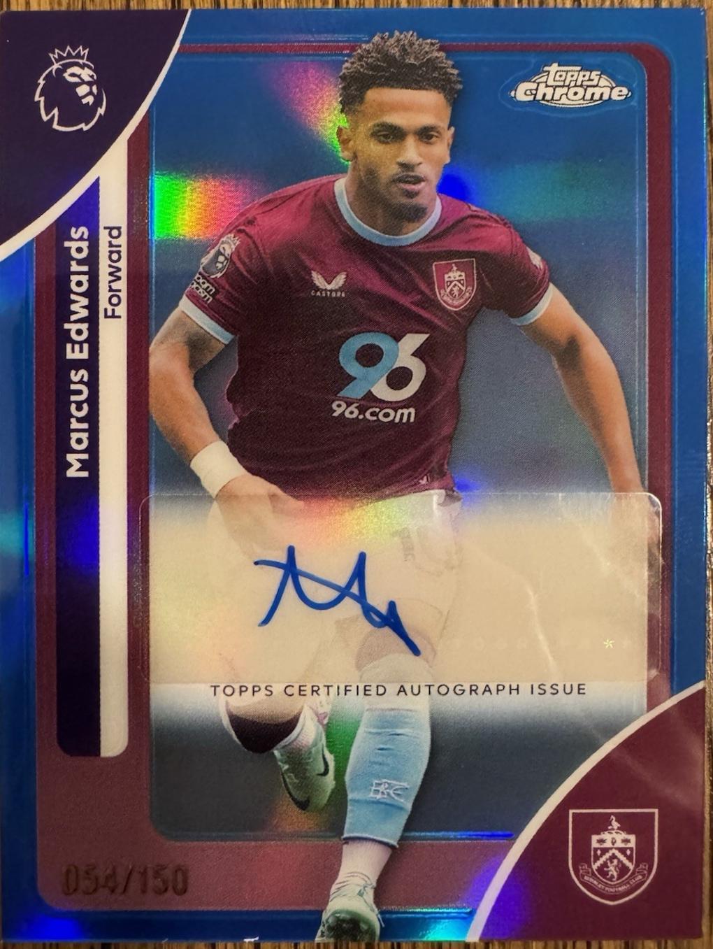 Marcus Edwards [Blue Refractor] #CA-ME