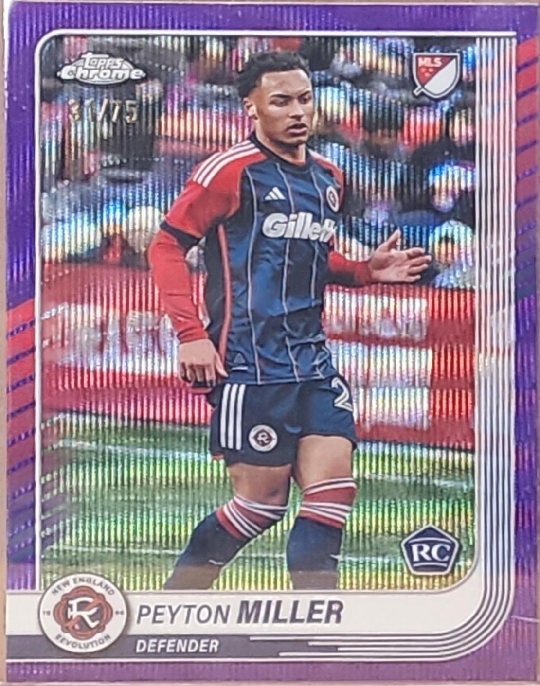 Peyton Miller [Purple Wave Refractor] #15