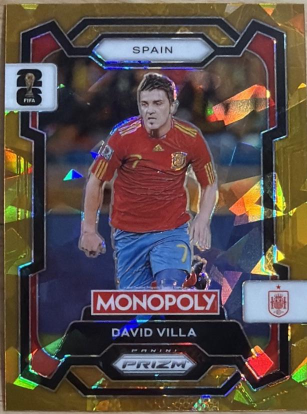 David Villa [Gold Cracked Ice] #44