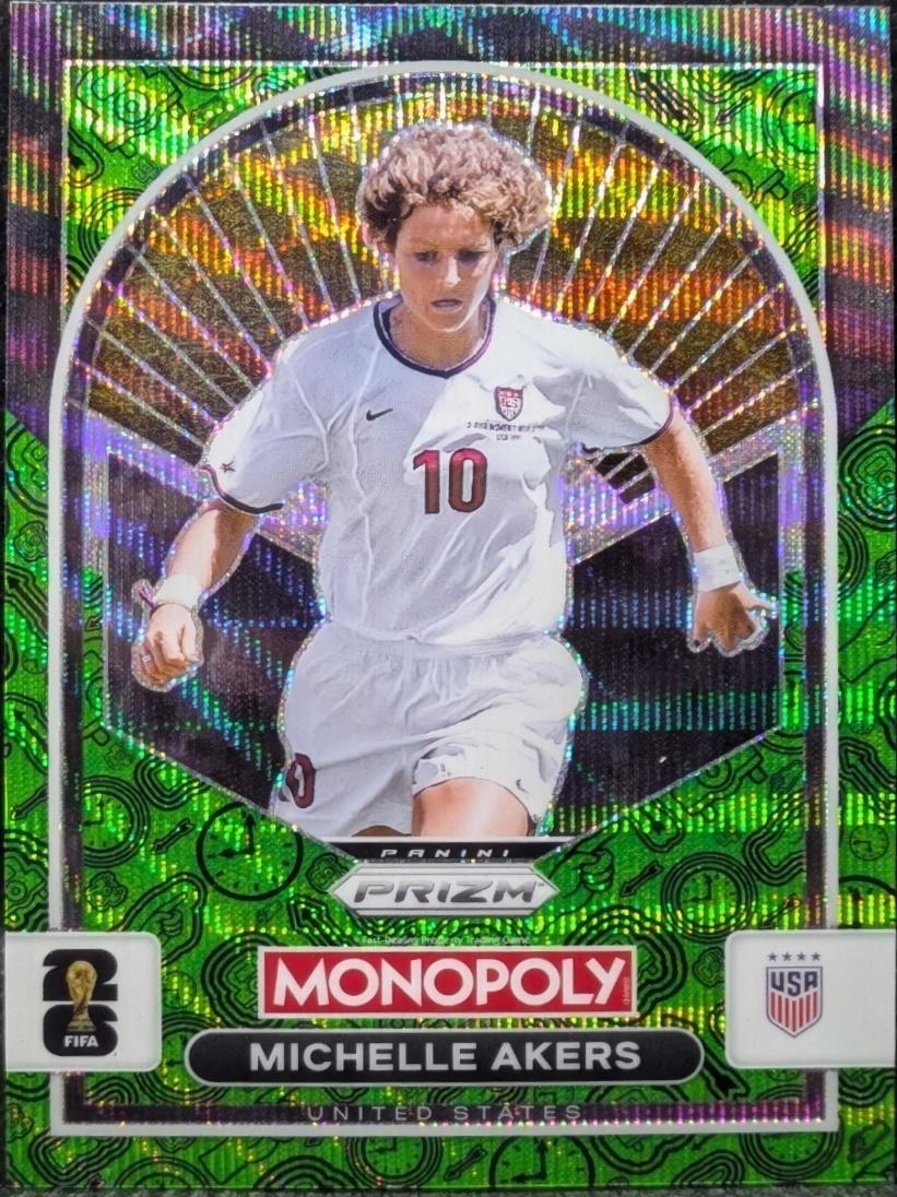 Michelle Akers [Four Corners Green Wave] #90