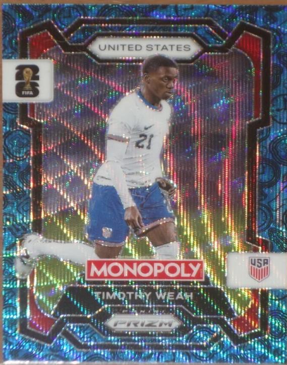 Timothy Weah [Four Corners Blue Wave] #71