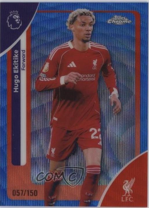 Hugo Ekitike [Blue Wave Refractor] #120