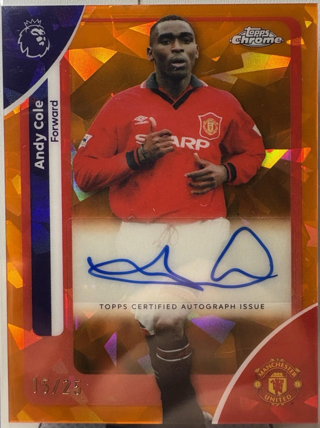 Andy Cole [Orange Refractor] #CA-AC
