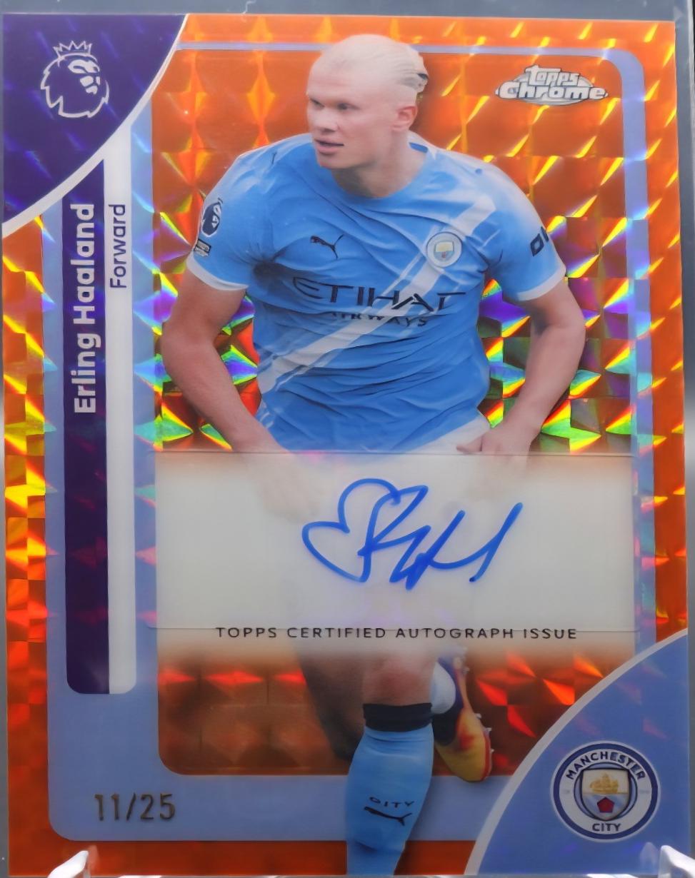 Erling Haaland [Orange Wave Refractor] #CA-EH
