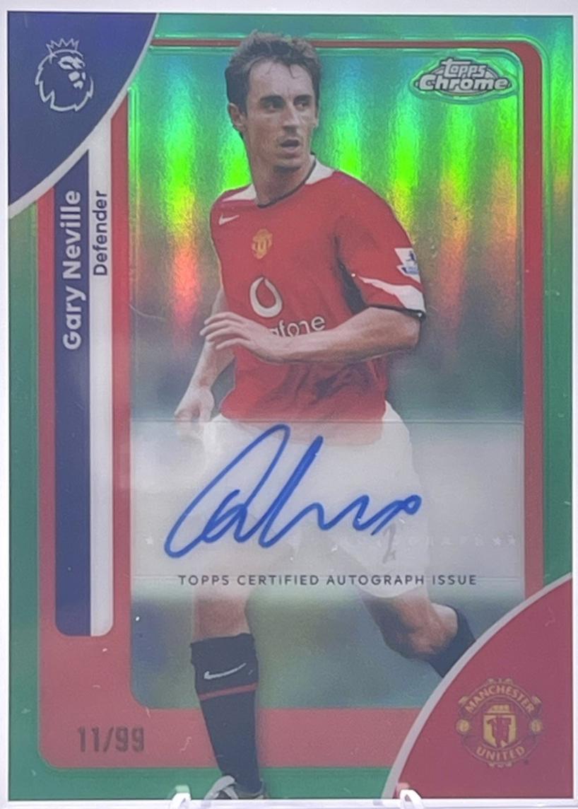 Gary Neville [Green Refractor] #CA-NV