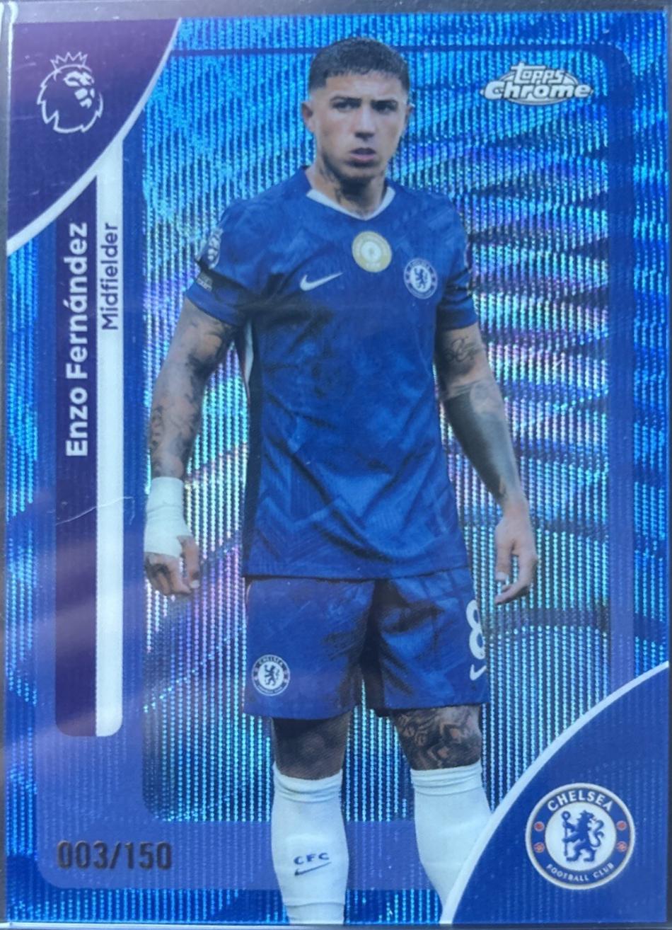 Enzo Fernandez [Blue Wave Refractor] #66