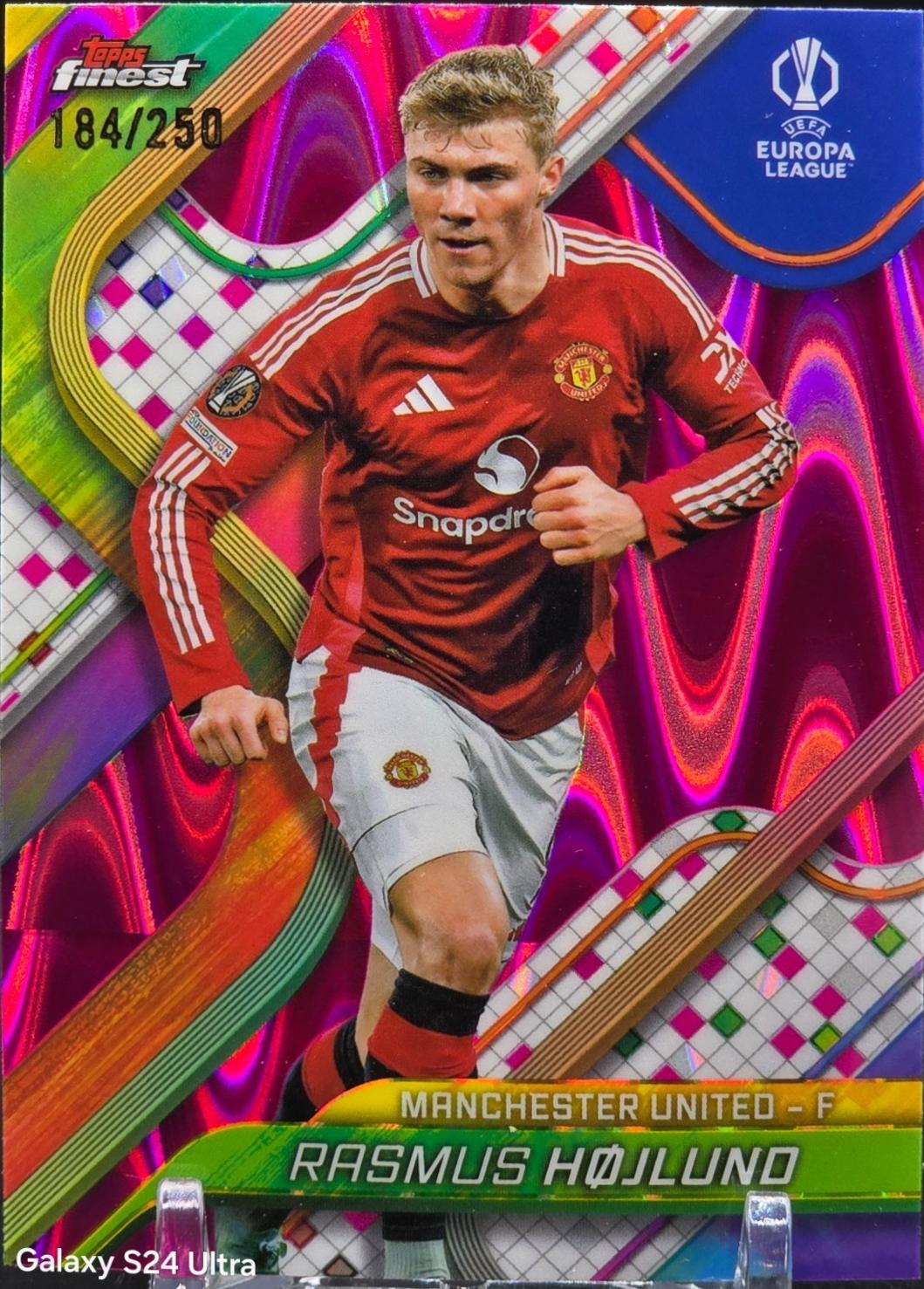 Rasmus Hojlund [Pink Raywave Refractor] #63