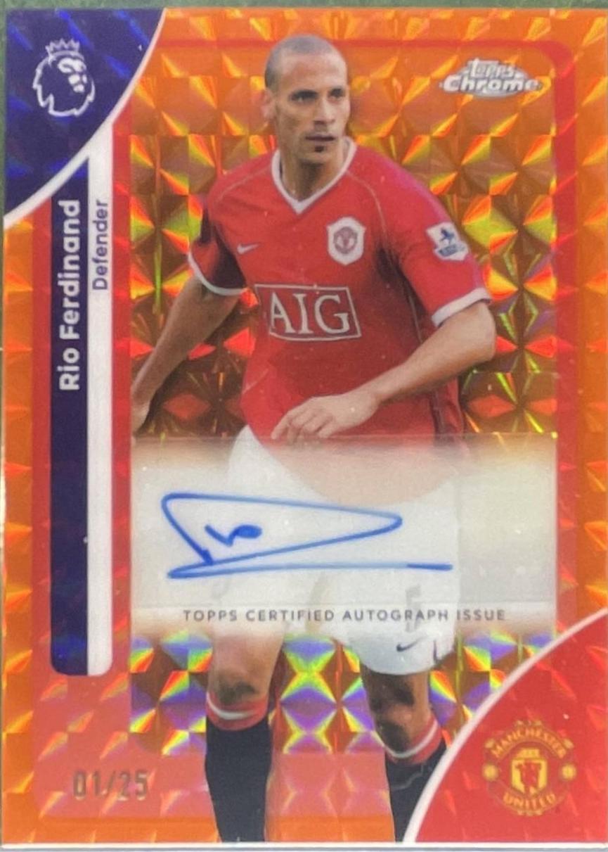 Rio Ferdinand [Orange Geometric Refractor] #CA-RF