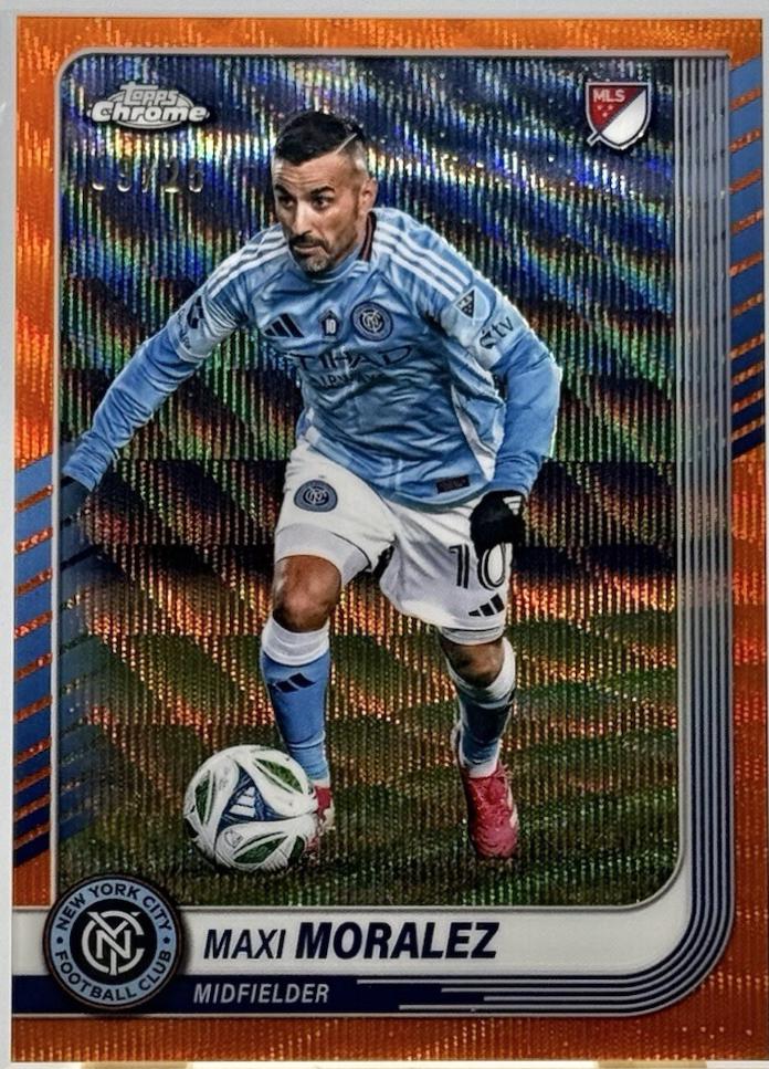 Maxi Moralez [Orange Wave Refractor] #112