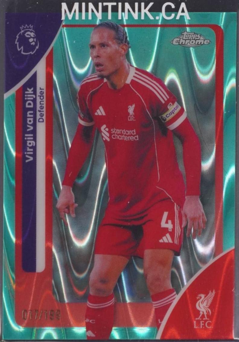 Virgil van Dijk [Aqua Wave Refractor] #116