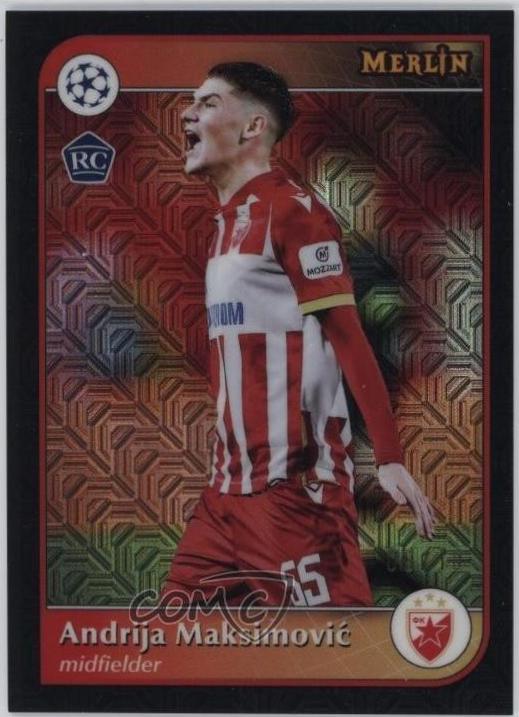 Andrija Maksimovic [Black Rookie Variation] #99