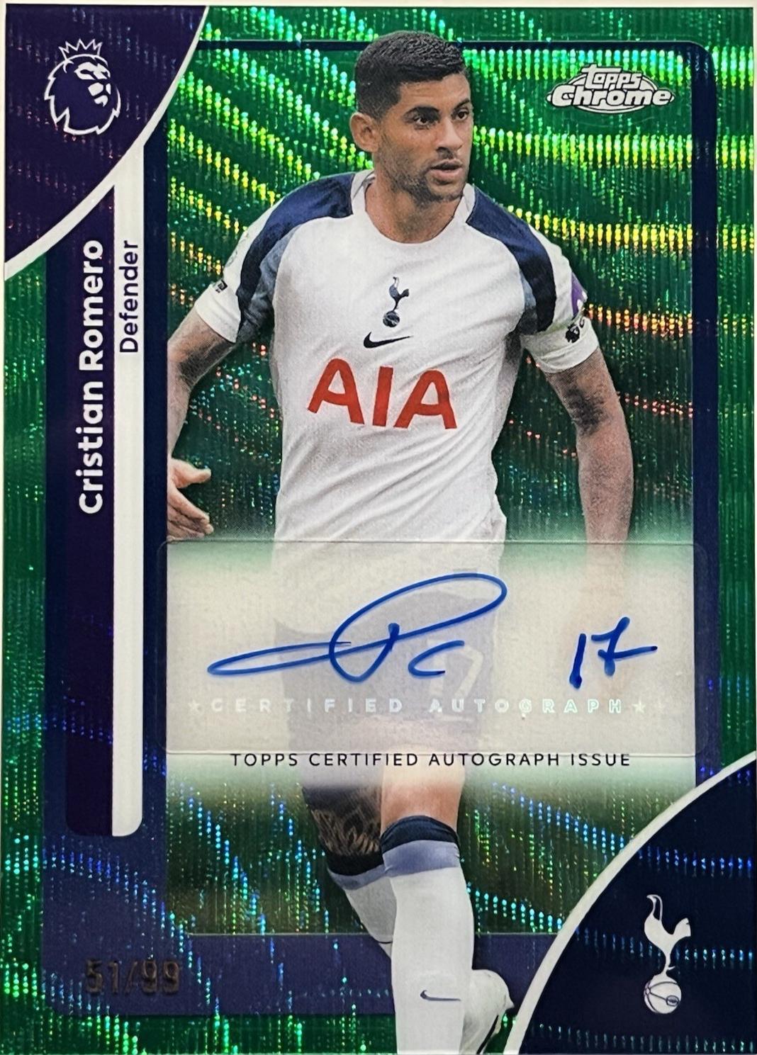 Cristian Romero [Green Wave Refractor] #CA-ER