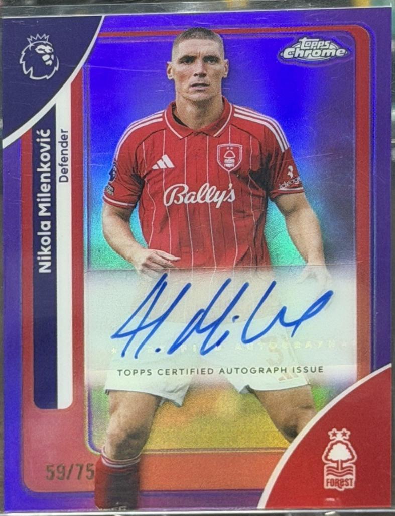 Nikola Milenkovic [Purple Refractor] #CA-NM