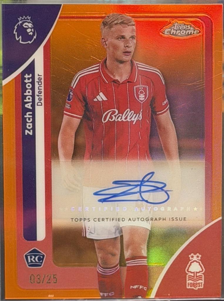 Zach Abbott [Orange Refractor] #CA-AB