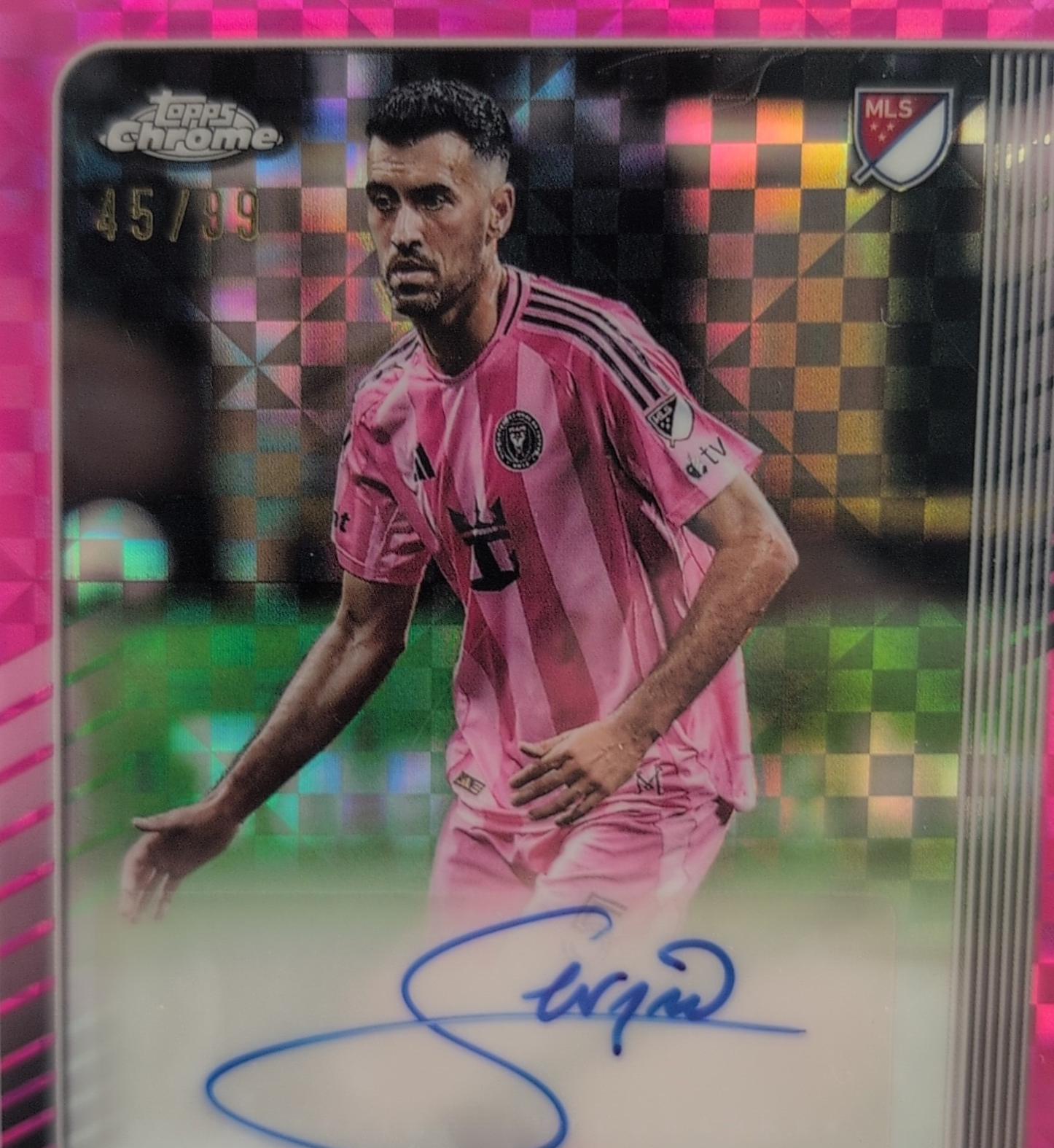 Sergio Busquets [Pink X-Fractor] #CA-SB