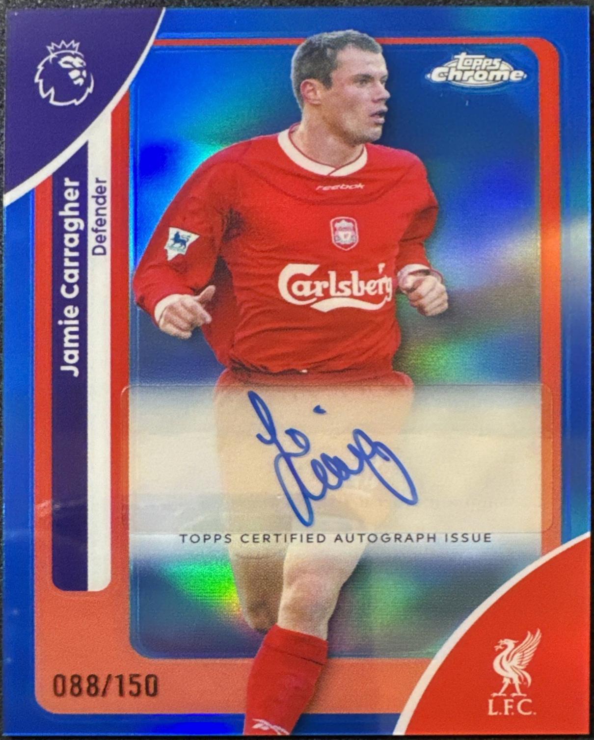 Jamie Carragher [Blue Refractor] #CA-JC