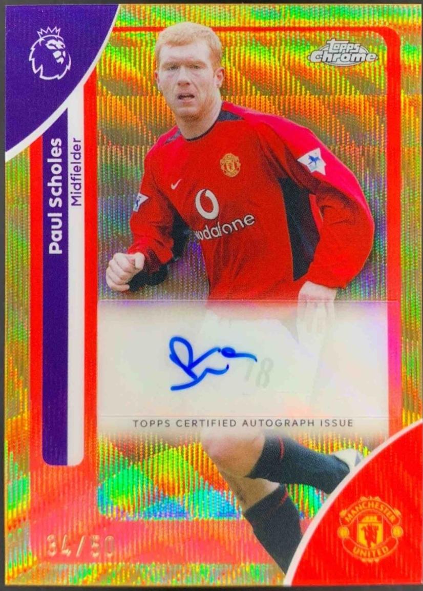 Paul Scholes [Gold Wave Refractor] #CA-PS