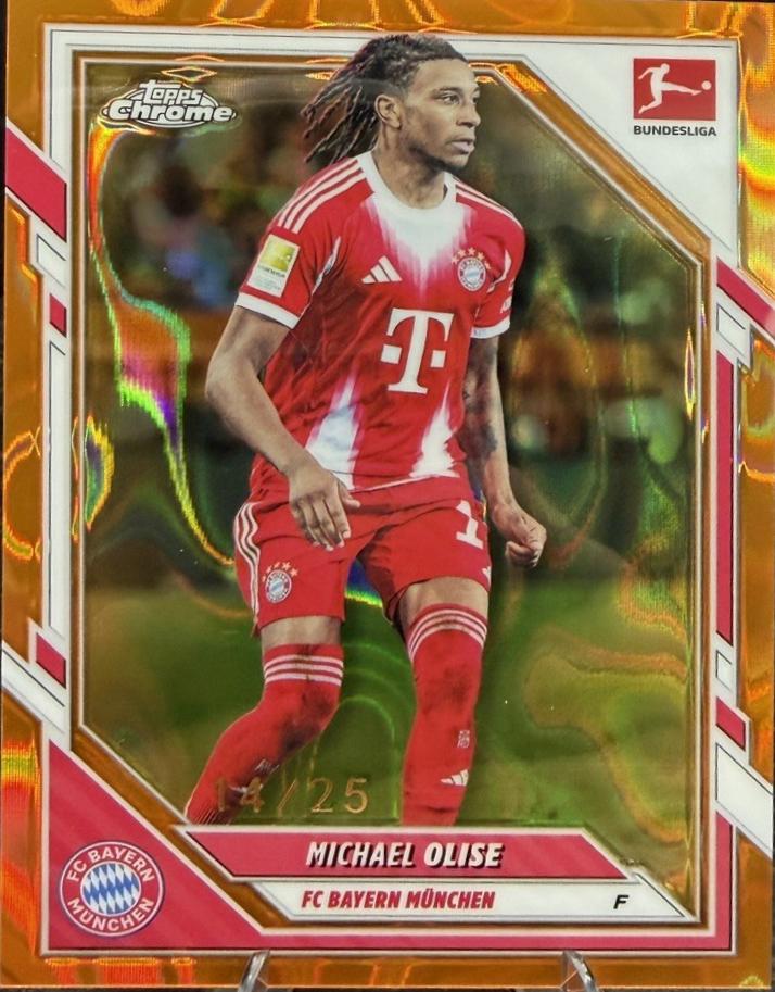 Michael Olise [Orange Lava Refractor] #80