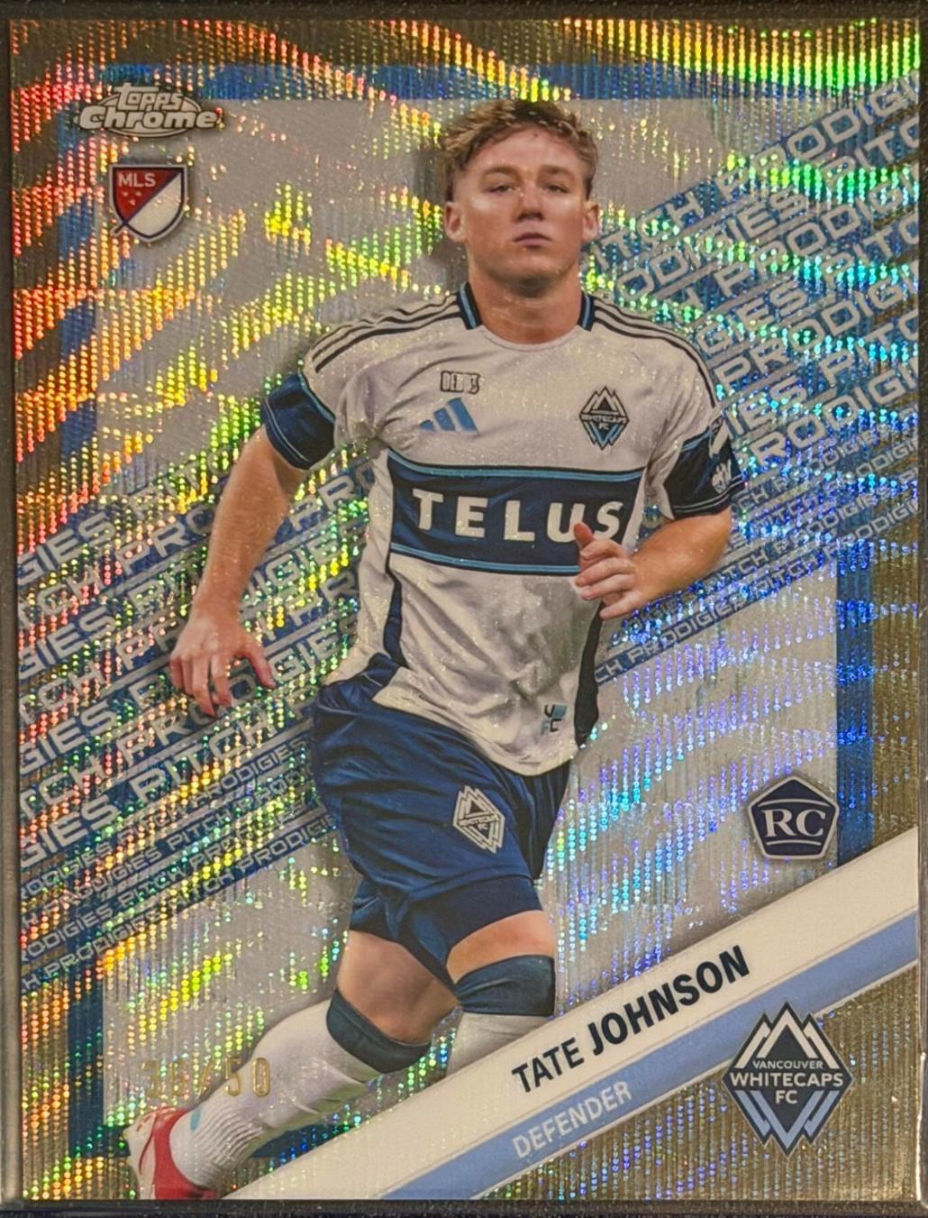 Tate Johnson [Gold Wave Refractor] #189