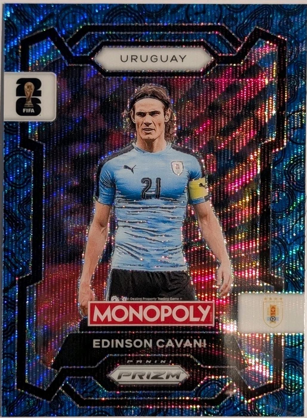 Edinson Cavani [Four Corners Blue Wave] #70
