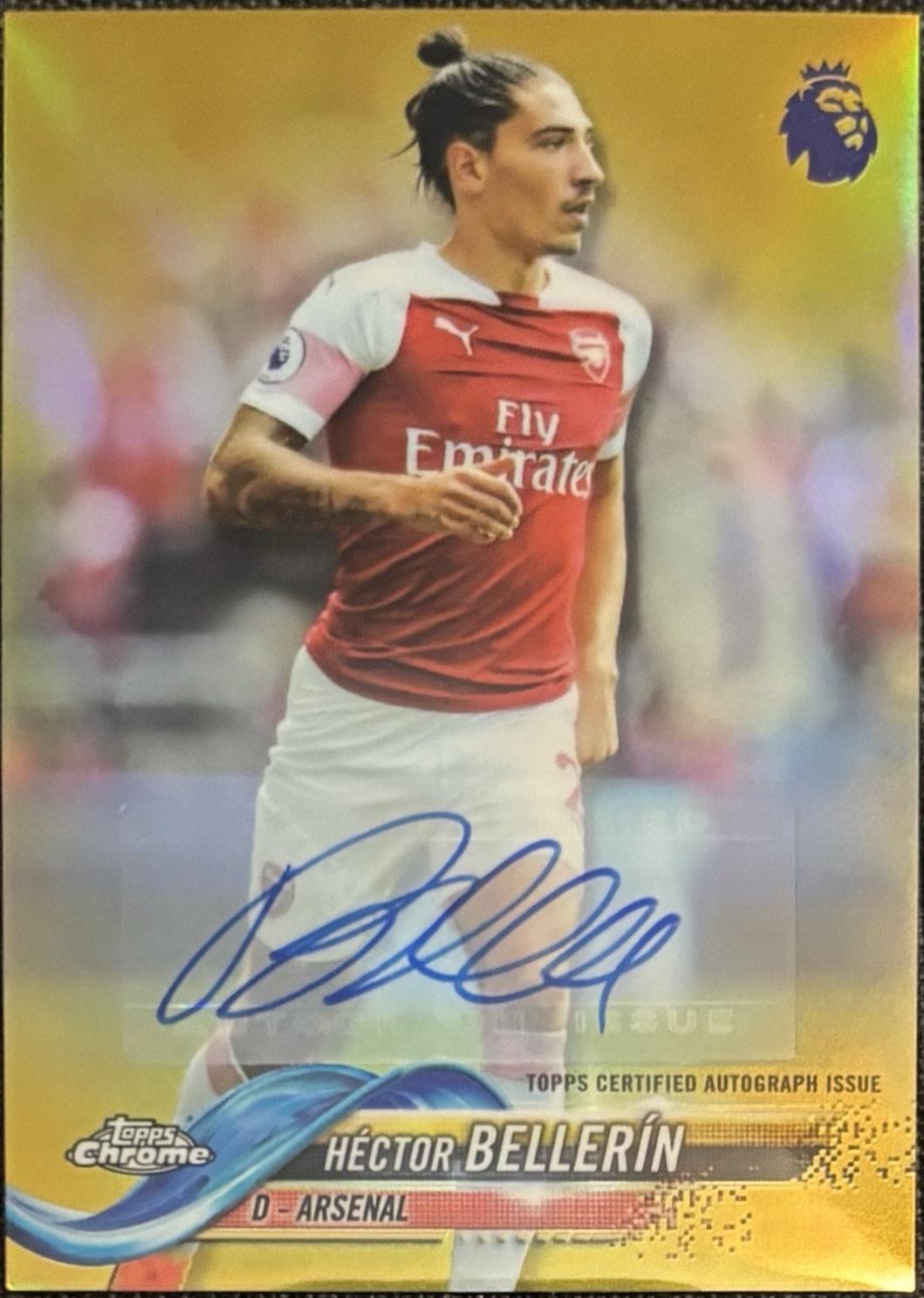 Hector Bellerin [Autograph Gold Refractor] #72